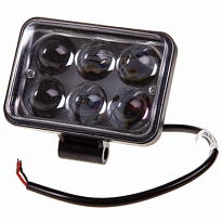 Фара светодиодная OFF ROAD 110*70мм прямоугольная 12V/24V 18W 6000К SKYWAY 6 диодов Дальний свет